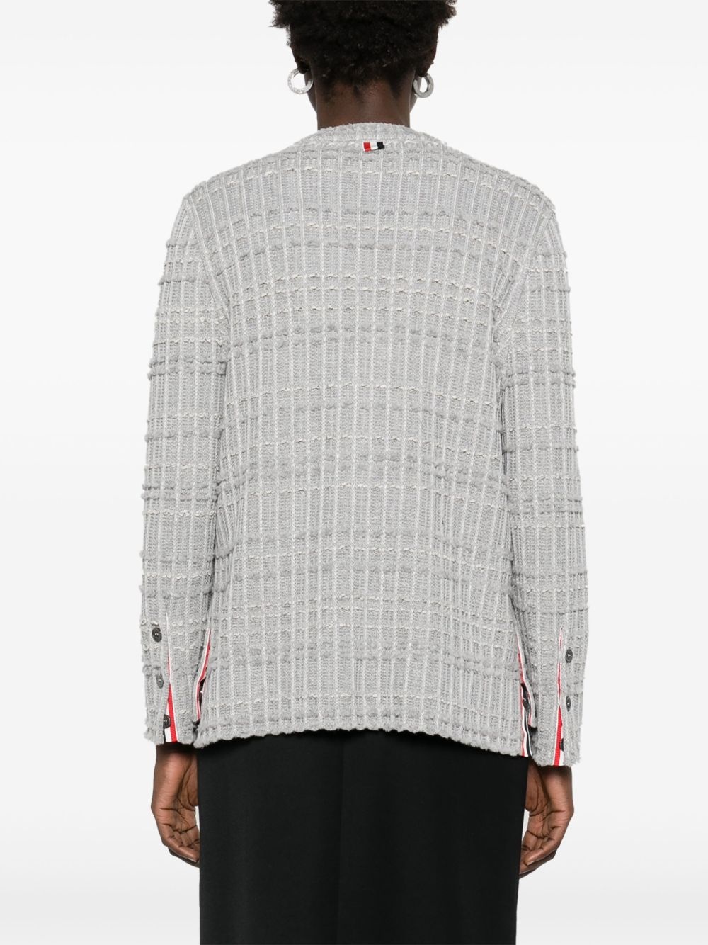 tweed jacquard cardigan - 4