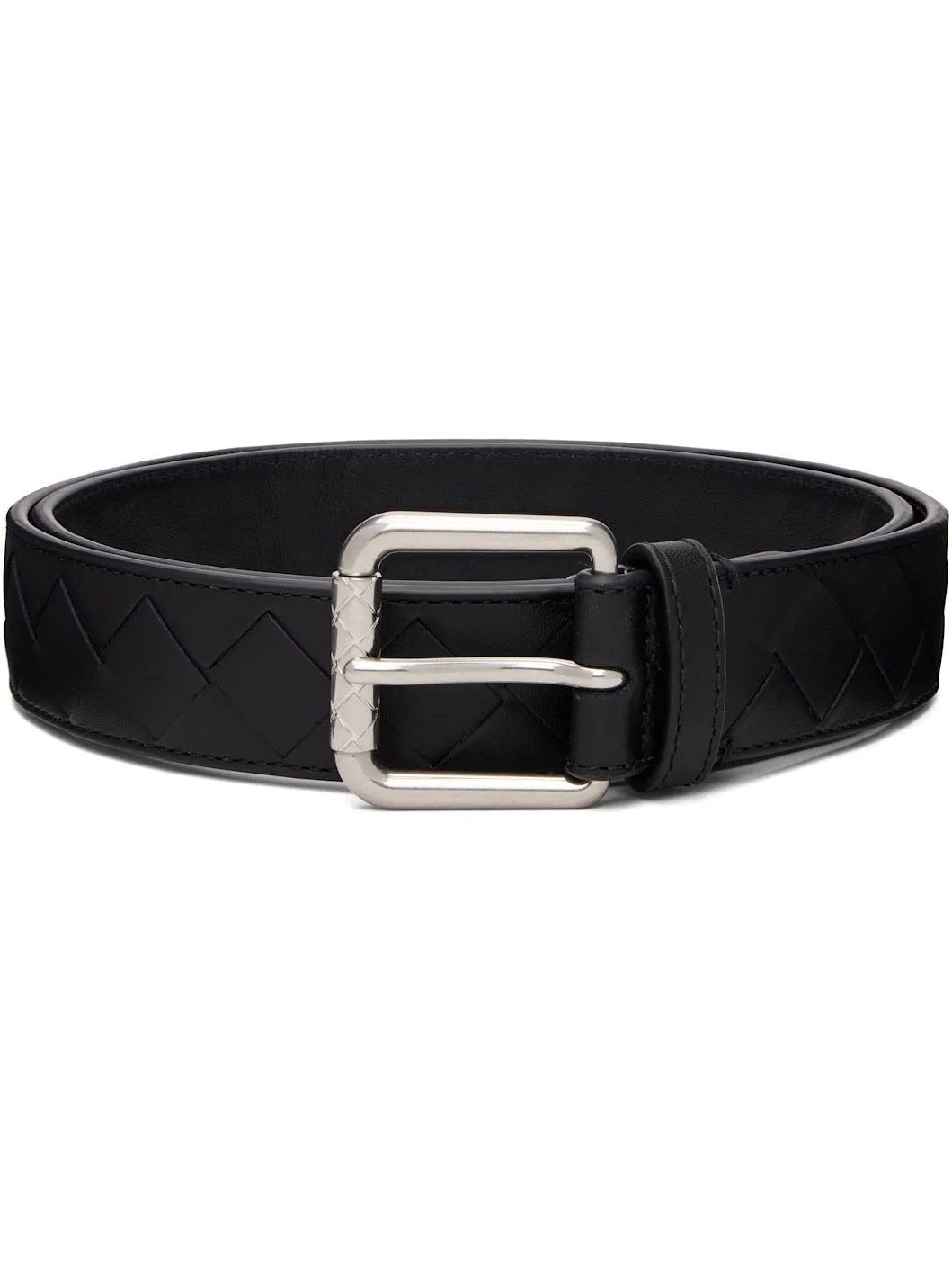 Black Intrecciato Belt - 1