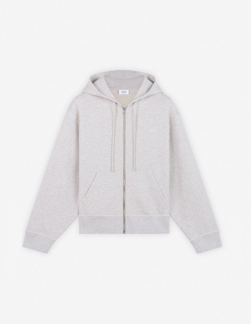 BABY FOX PATCH ZIPPED HOODIE - 1