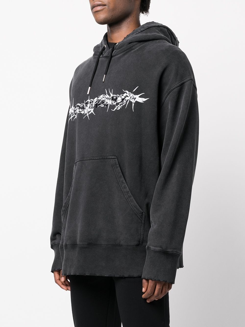 Barbed Wire printed hoodie - 3