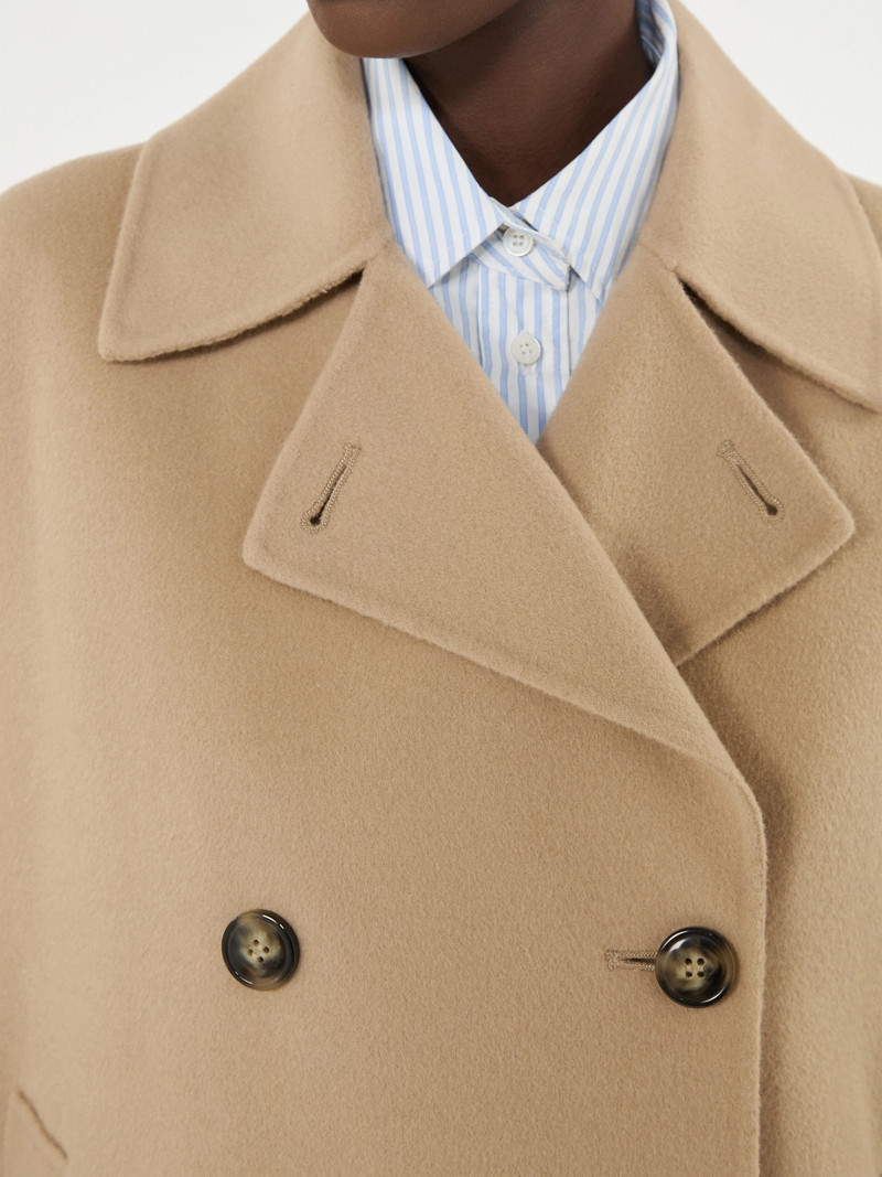 FANTINO Double-breasted wool-blend pea coat - CAMEL 6