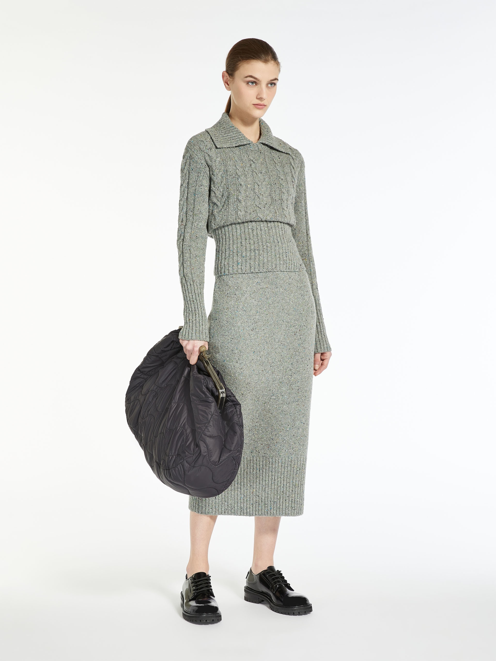 MOCHI Tweed yarn skirt - 2