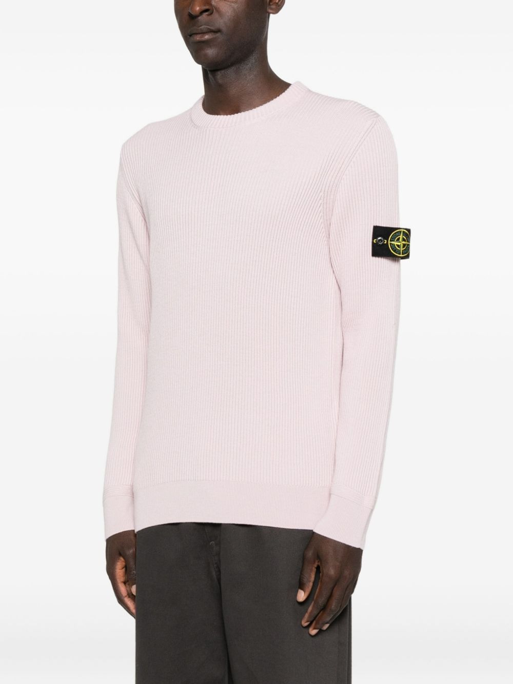 ribbed crew-neck sweater - 3