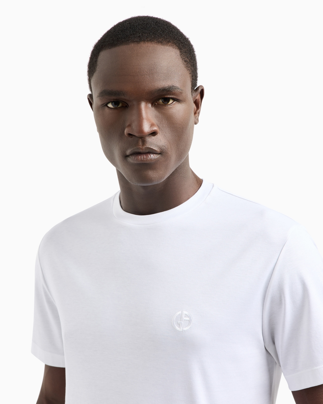 COTTON-INTERLOCK T-SHIRT WITH EMBROIDERED LOGO - 5
