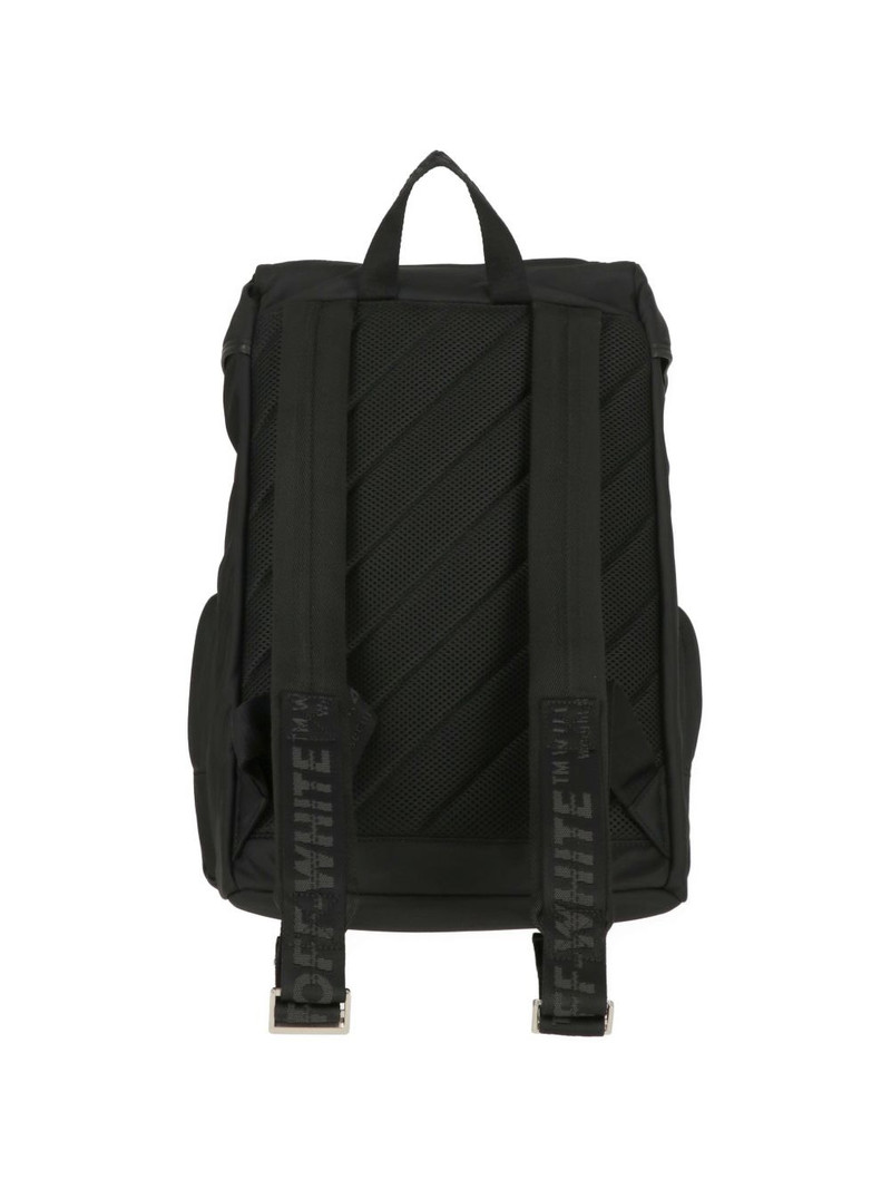 Off-White logo buckle backpack outlook