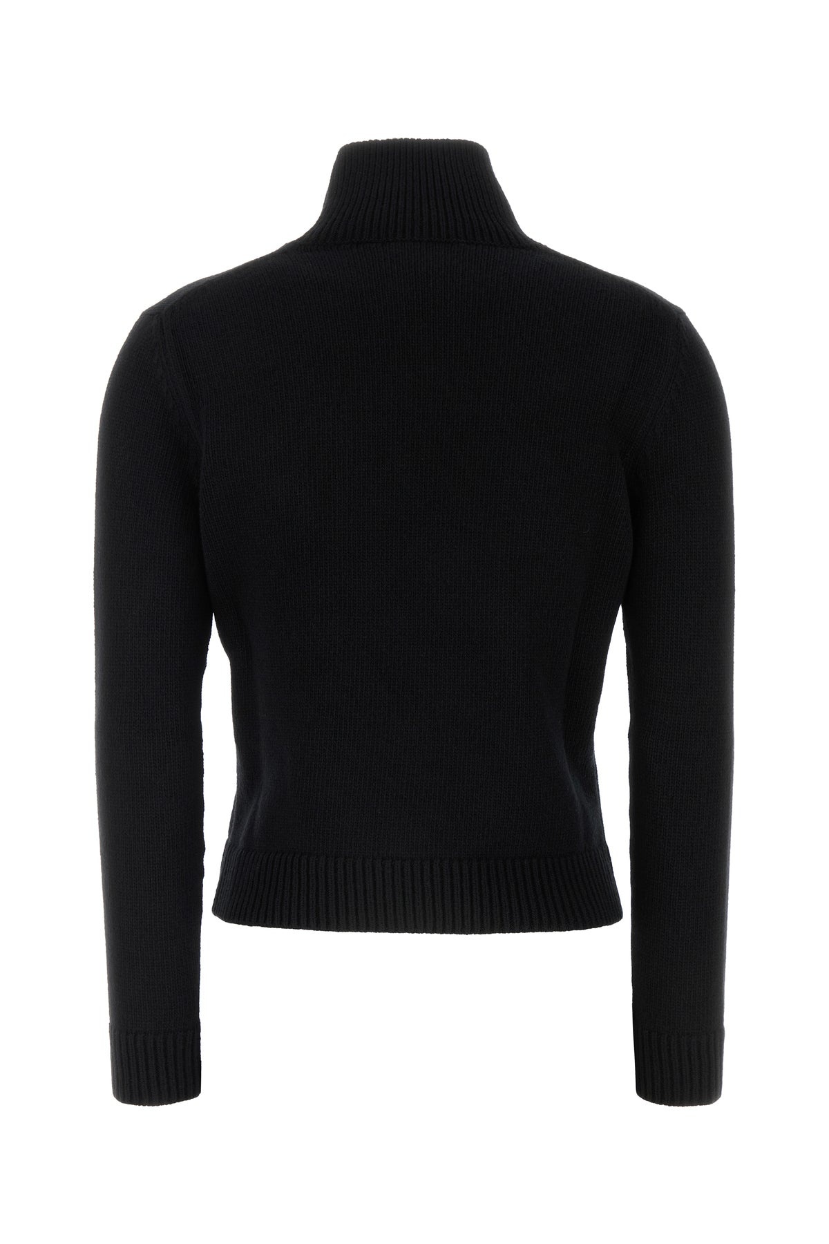 Black wool blend sweater - 2