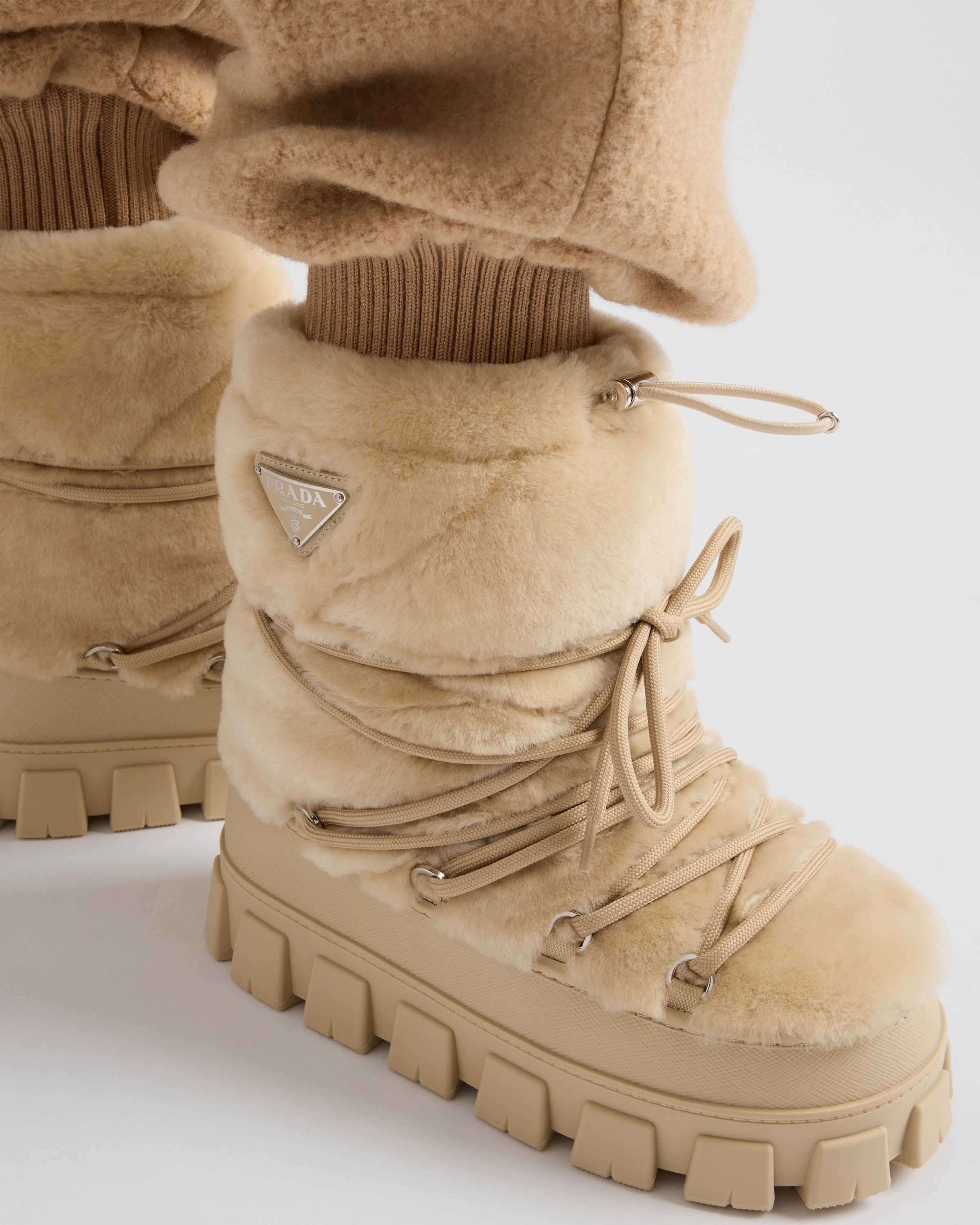 Shearling après ski booties - 3