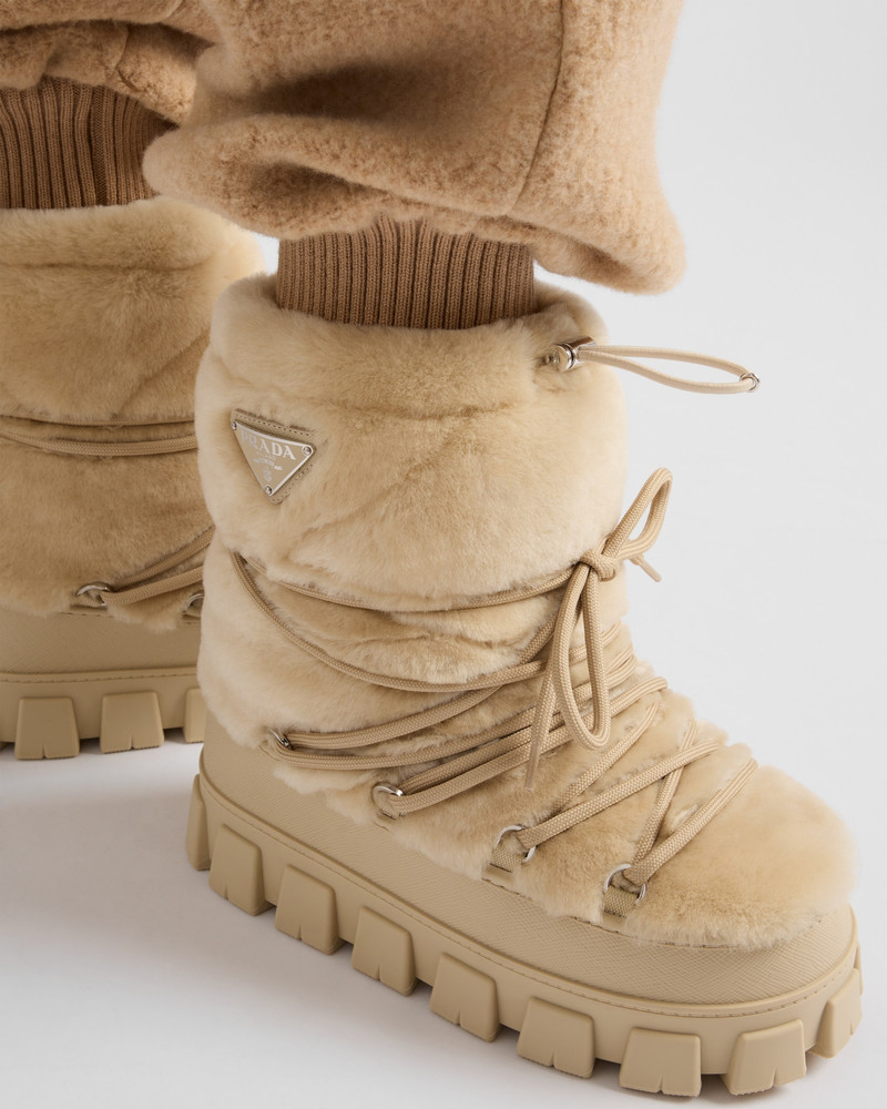Prada Shearling après ski booties outlook
