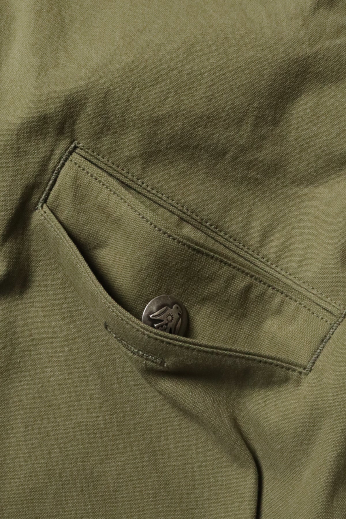 Water-Repellent Canvas ZIP-UP KAYAK PAW-PAW Blouson - Khaki - 7