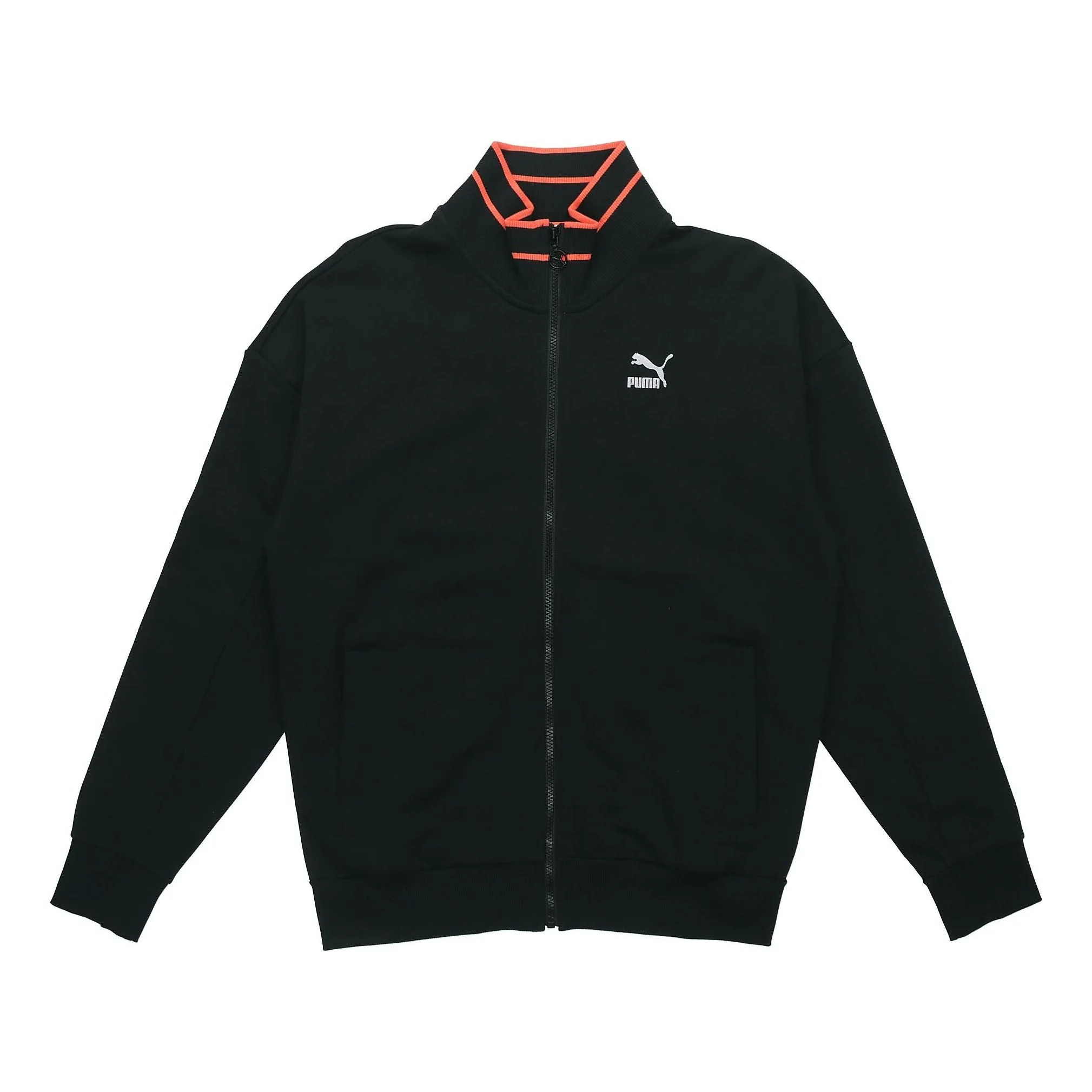 PUMA TFS Stand Collar Zipper Casual Sports Black 597343-01 - 1