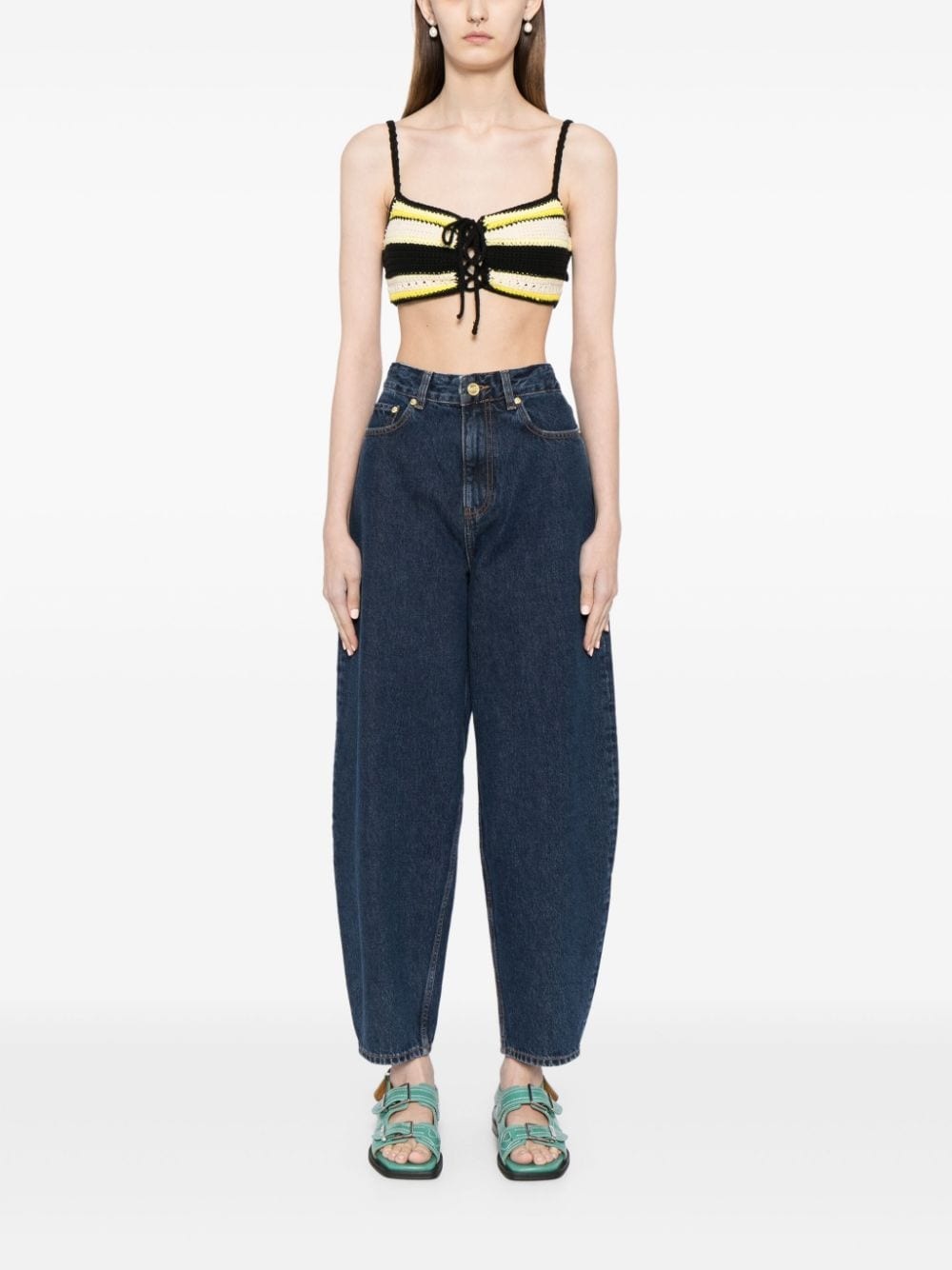 organic cotton balloon jeans - 2