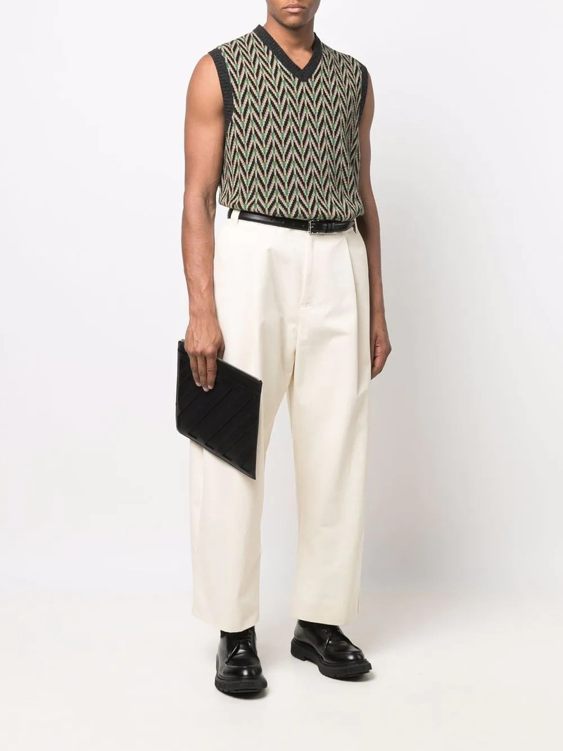 Studio Nicholson Sorte wide-leg pleated trousers outlook