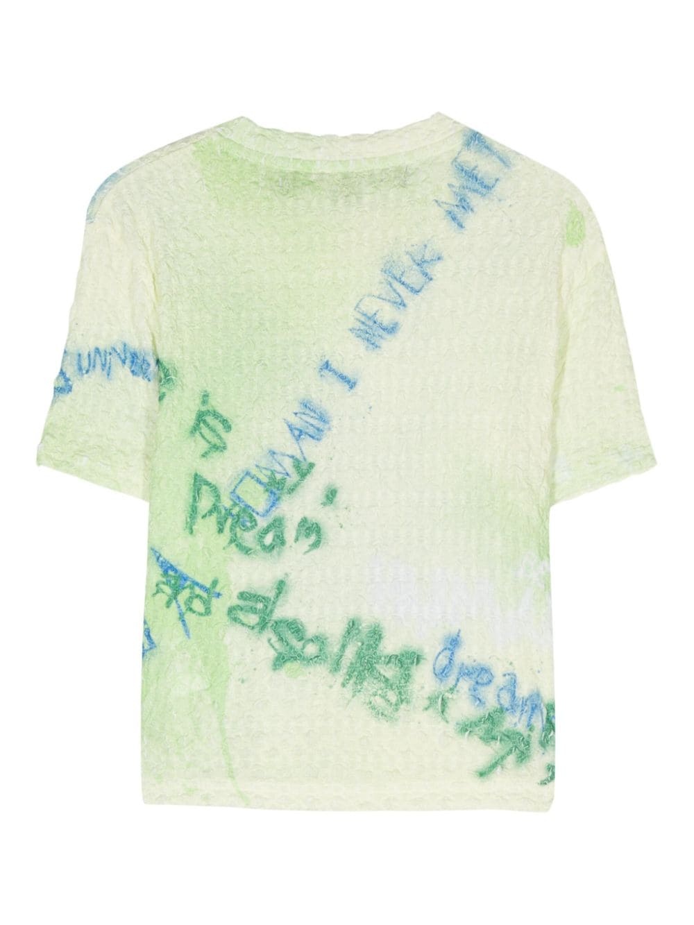 Jenny sprayed-effect cropped T-shirt - 2