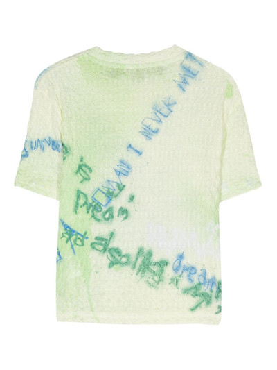 Andersson Bell Jenny sprayed-effect cropped T-shirt outlook