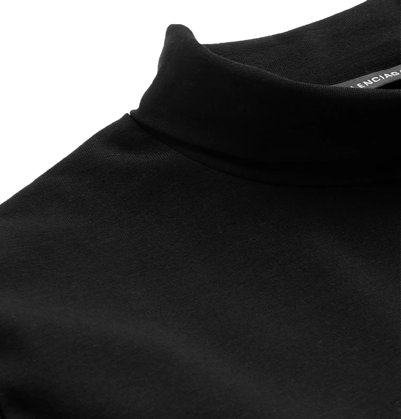 Logo-Embroidered Stretch Cotton-Jersey Rollneck T-Shirt - 5