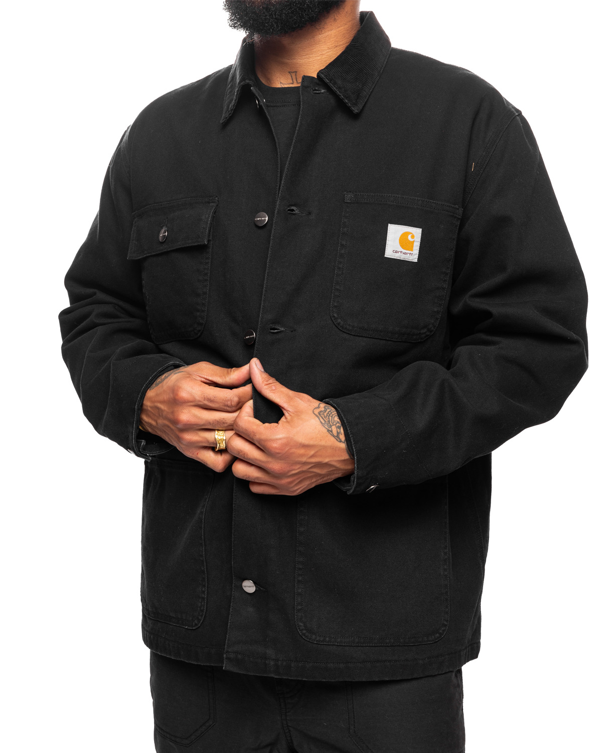 Michigan Coat Black/Black (Heavy Stone Wash) - 5