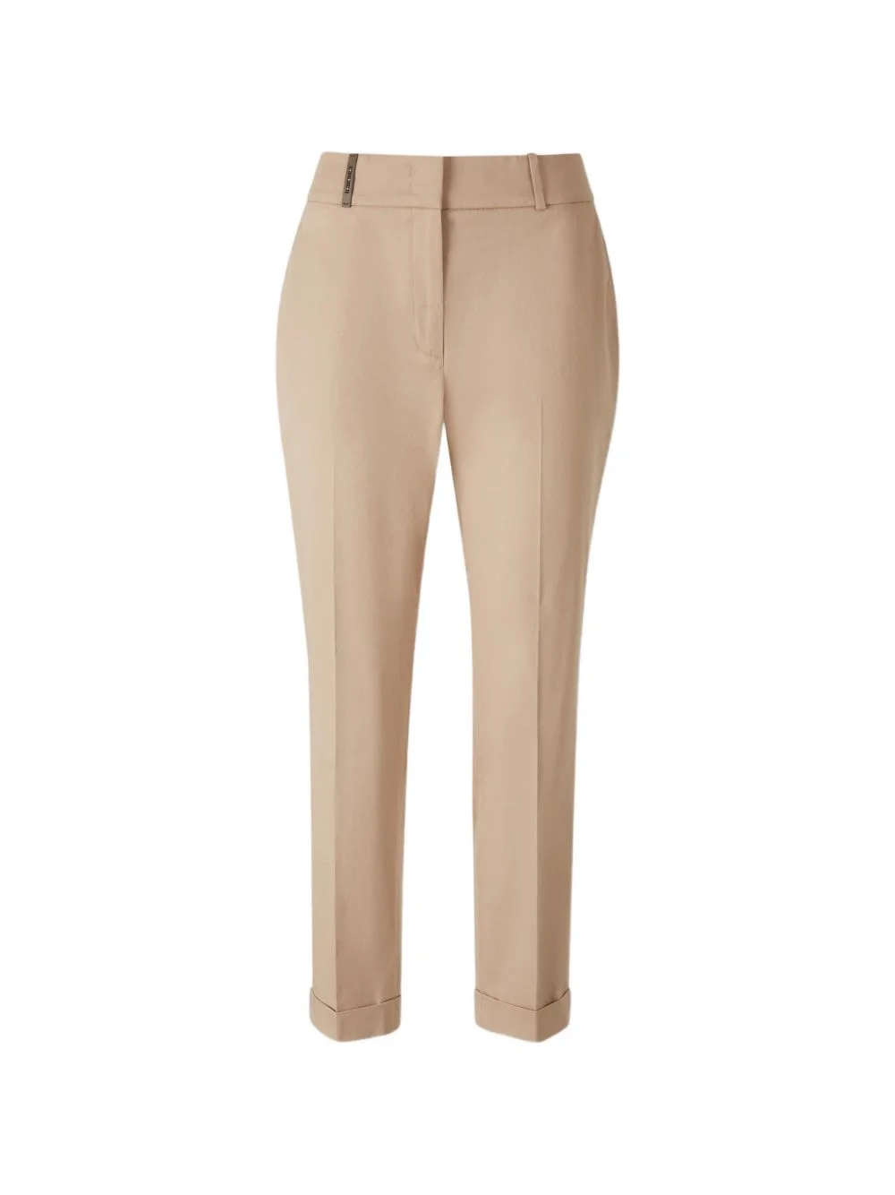 belt-loop cuffed trousers - 1