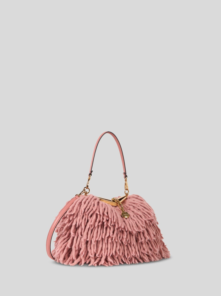 SMALL WOOL VELA BAG WITH FRINGING - 5