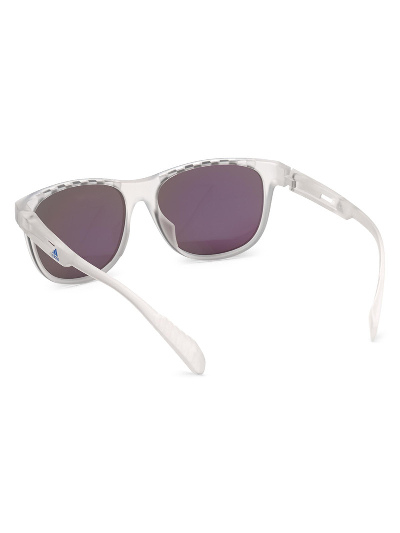 Men's 55MM Square Injected Sunglasses - Crystalsmokemirror 5