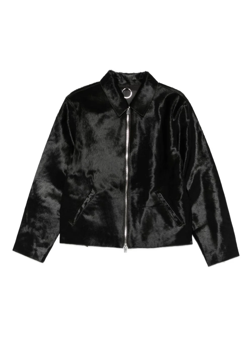 zipped shirt jacket - 1