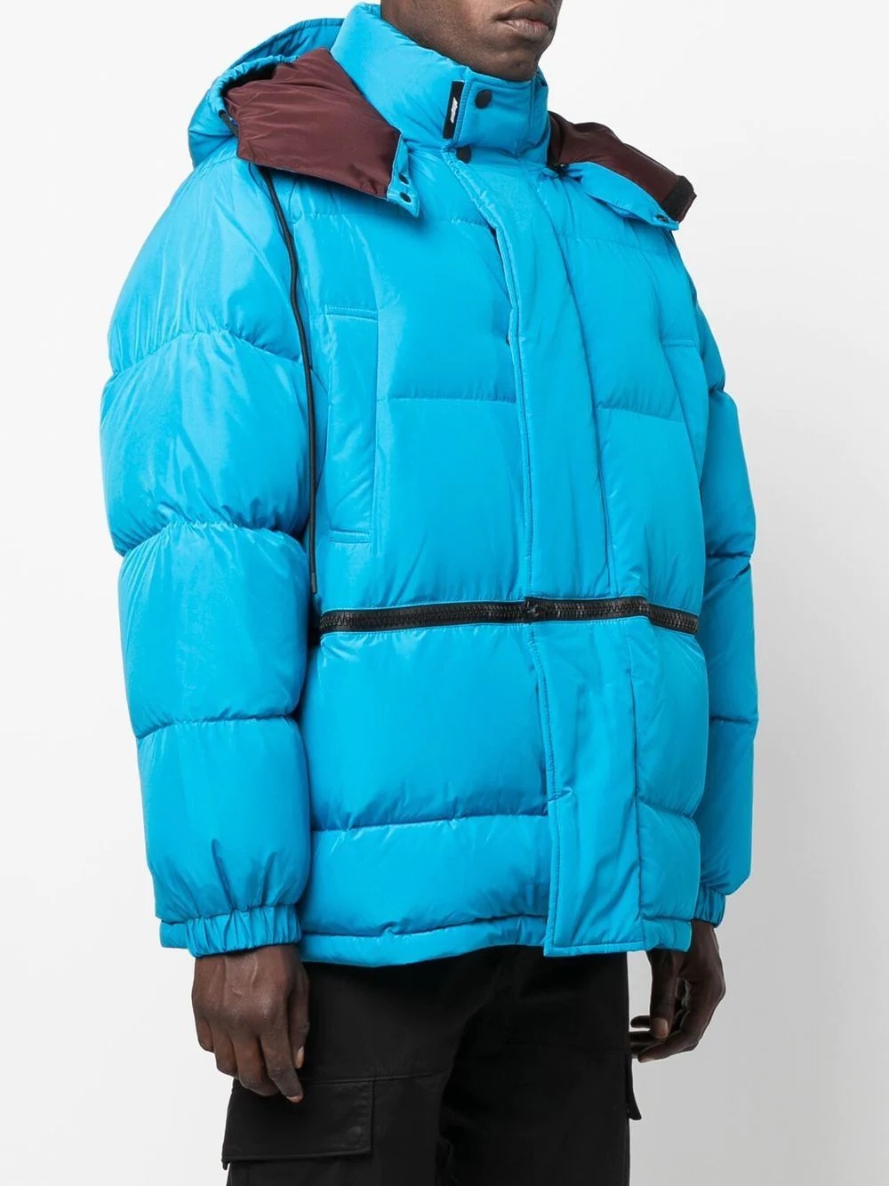 oversized hooded puffer coat - 3