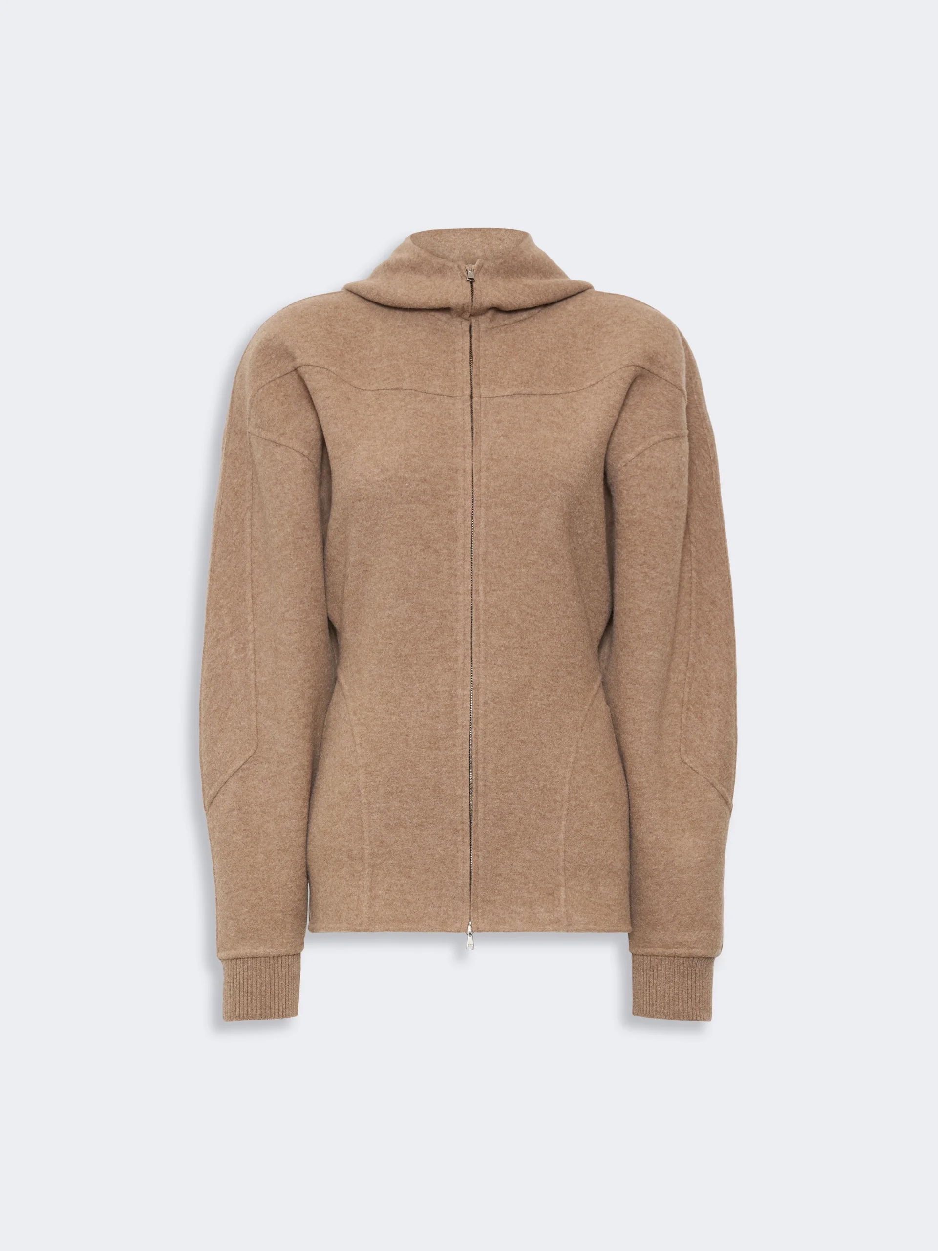 FILTRO Wool and cashmere jersey sweatshirt - BEIGE - 1