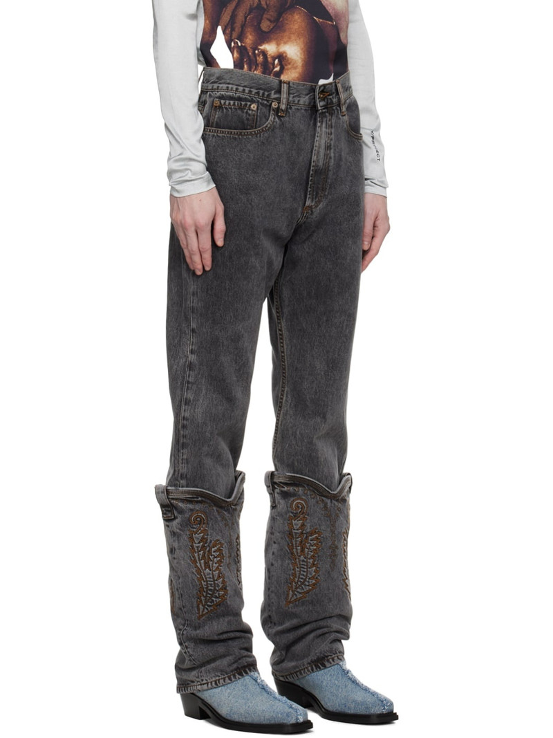 Black Mini Cowboy Jeans 2