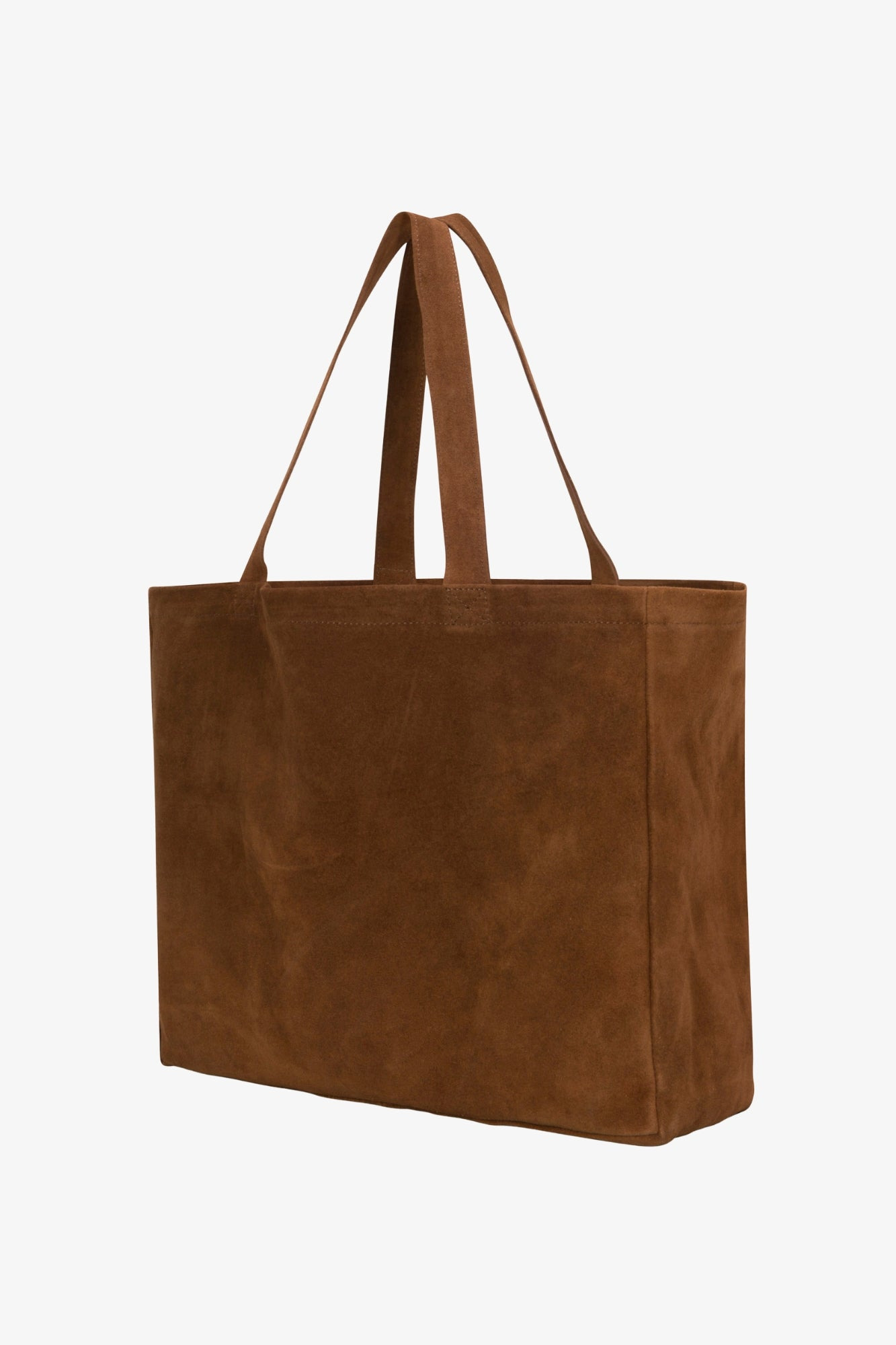 COGNAC SUEDE EVERYDAY TOTE - 6