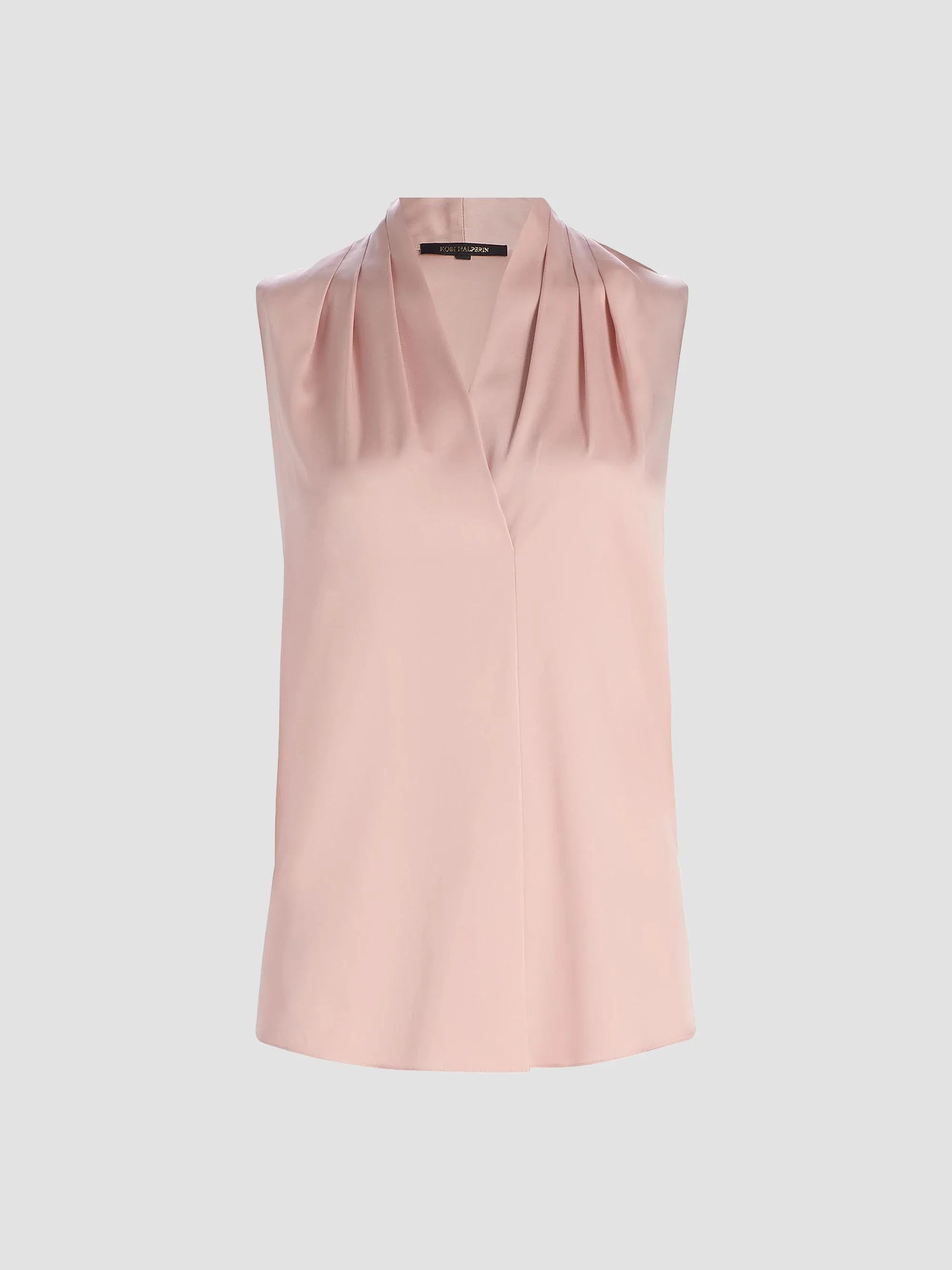 Women's Mila Sleeveless Silk-Blend Blouse - Ballerina Pink - 1