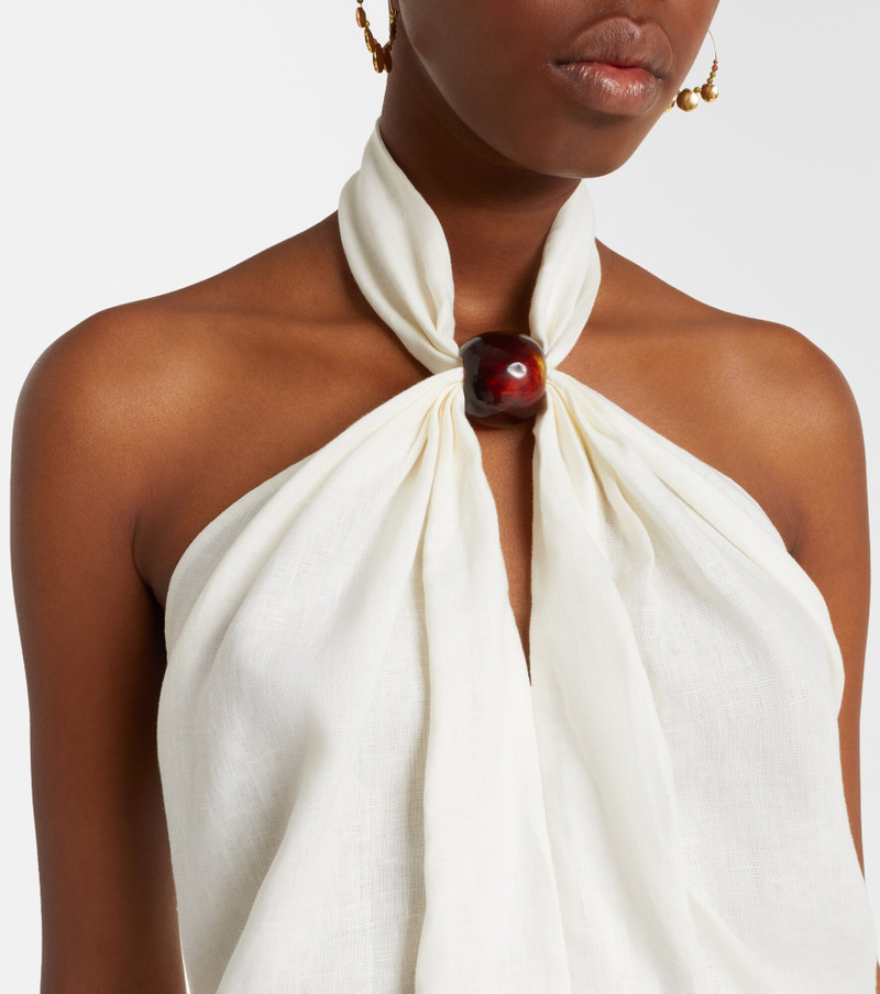 Biba halterneck linen top 3