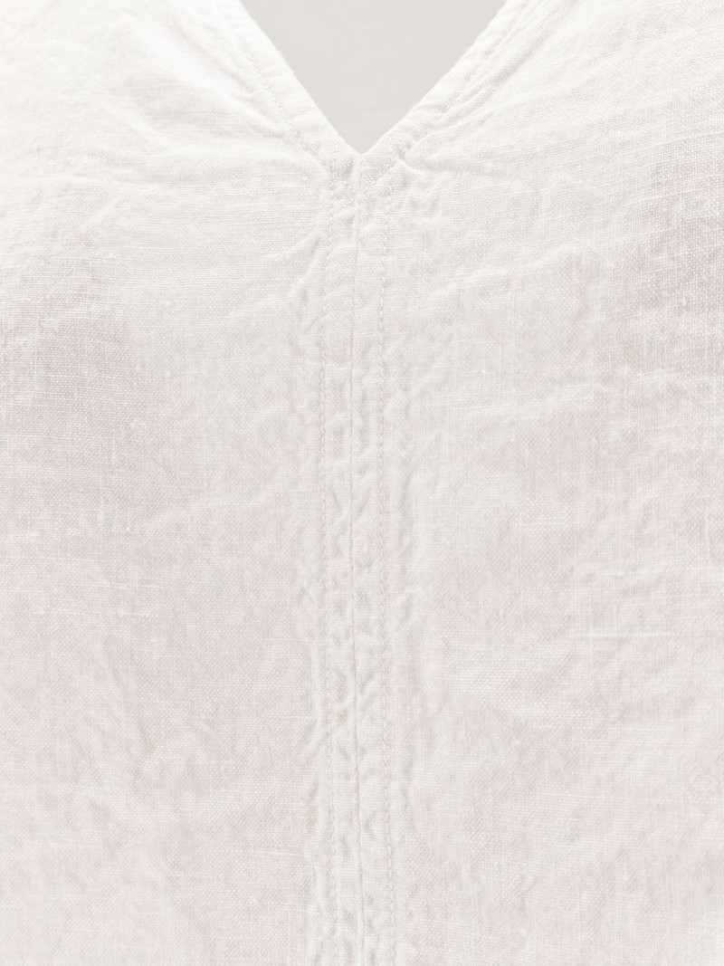 V-neck linen top 3