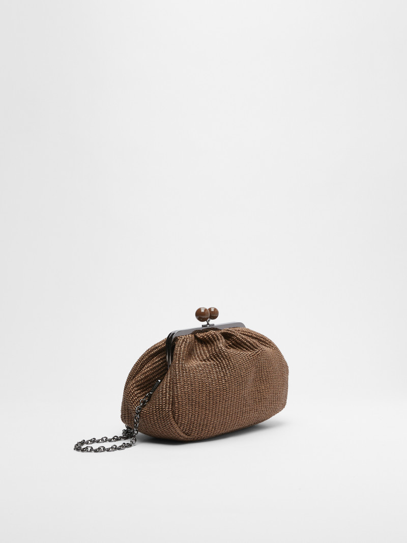 Max Mara LIVIA Medium raffia Pasticcino Bag outlook