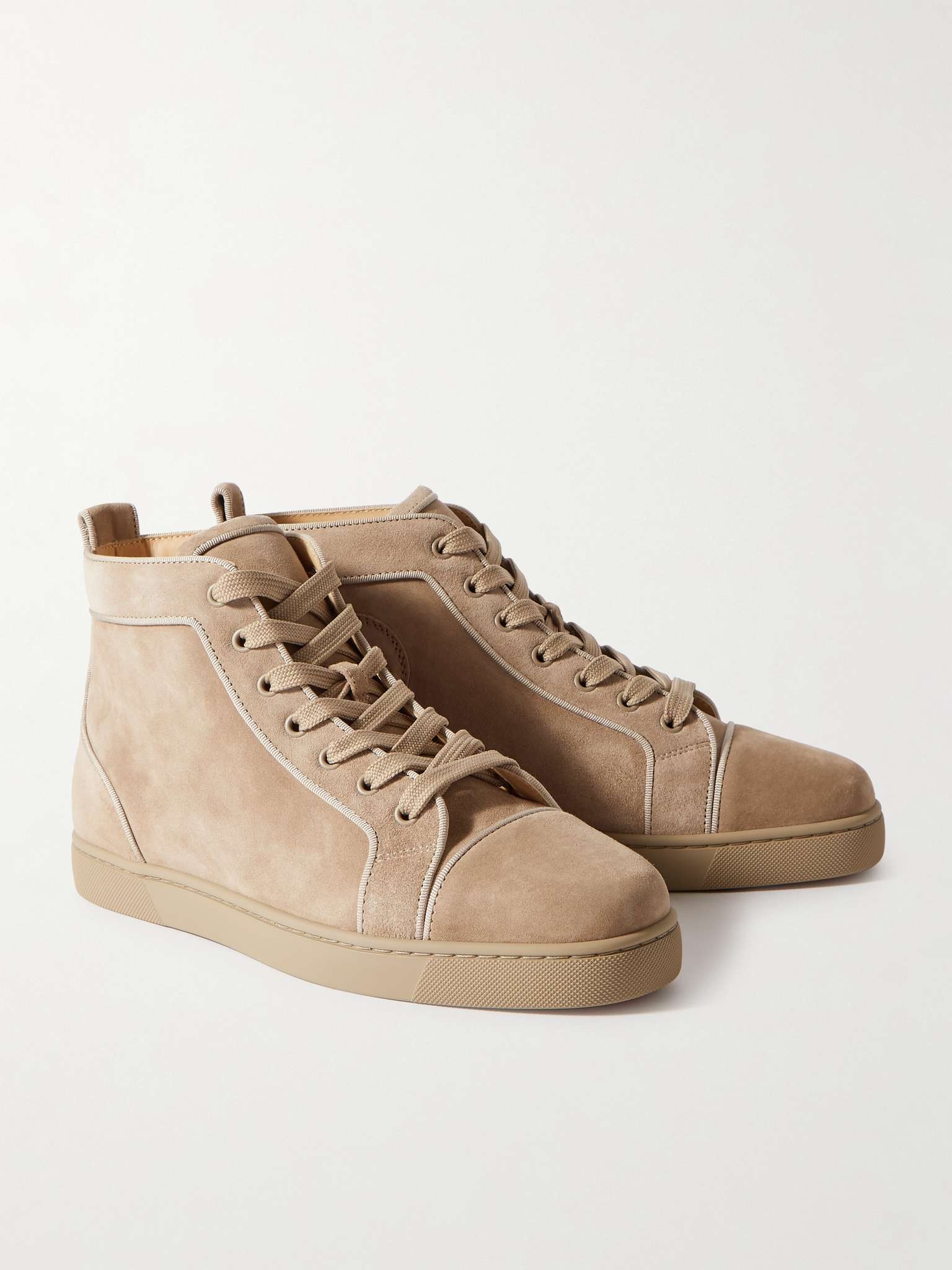 Louis Orlato Grosgrain-Trimmed Suede High-Top Sneakers - 3