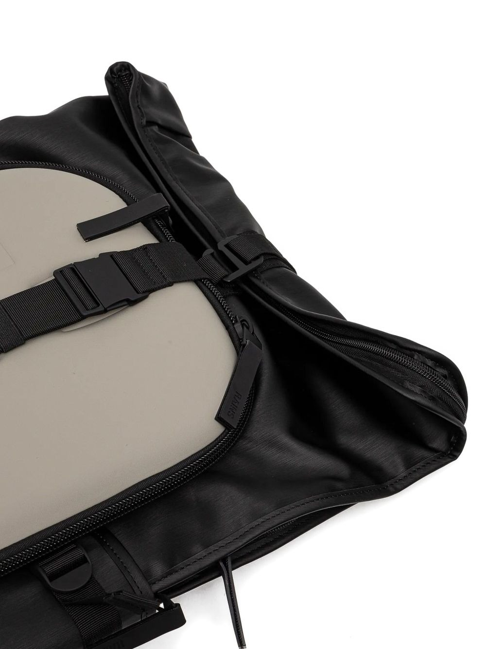 roll-top panelled backpack - 2
