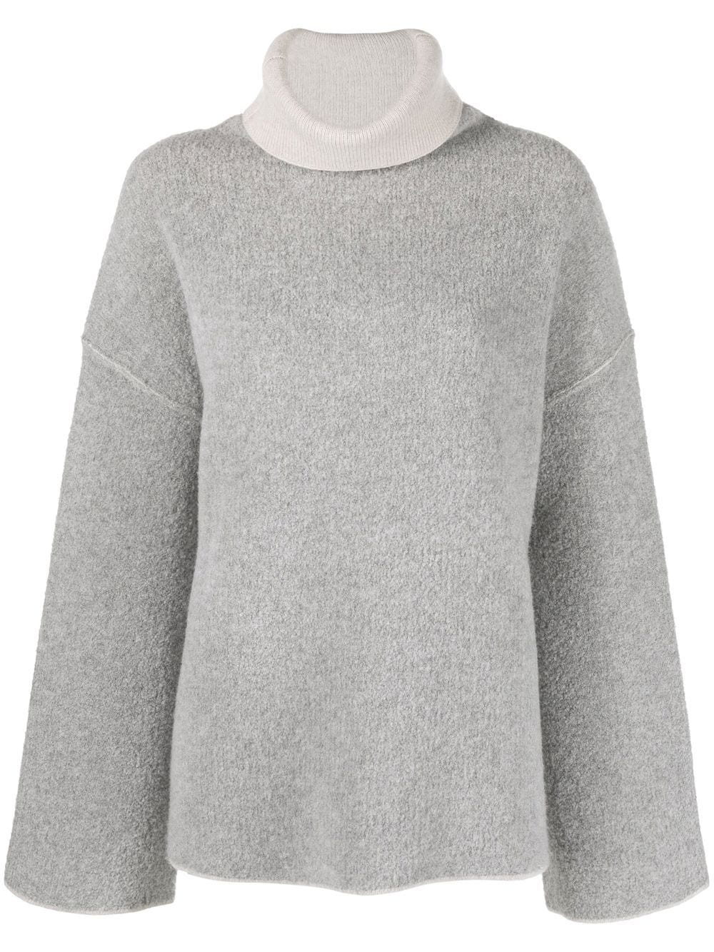 roll-neck long-sleeve jumper - 1