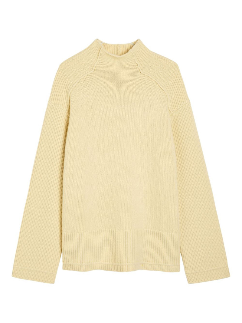 ribbed funnel-neck sweater 1