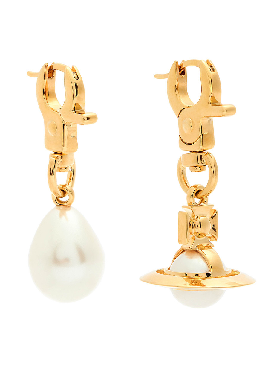 Vivienne Westwood Claude Small Mismatched Drop Earrings - 1