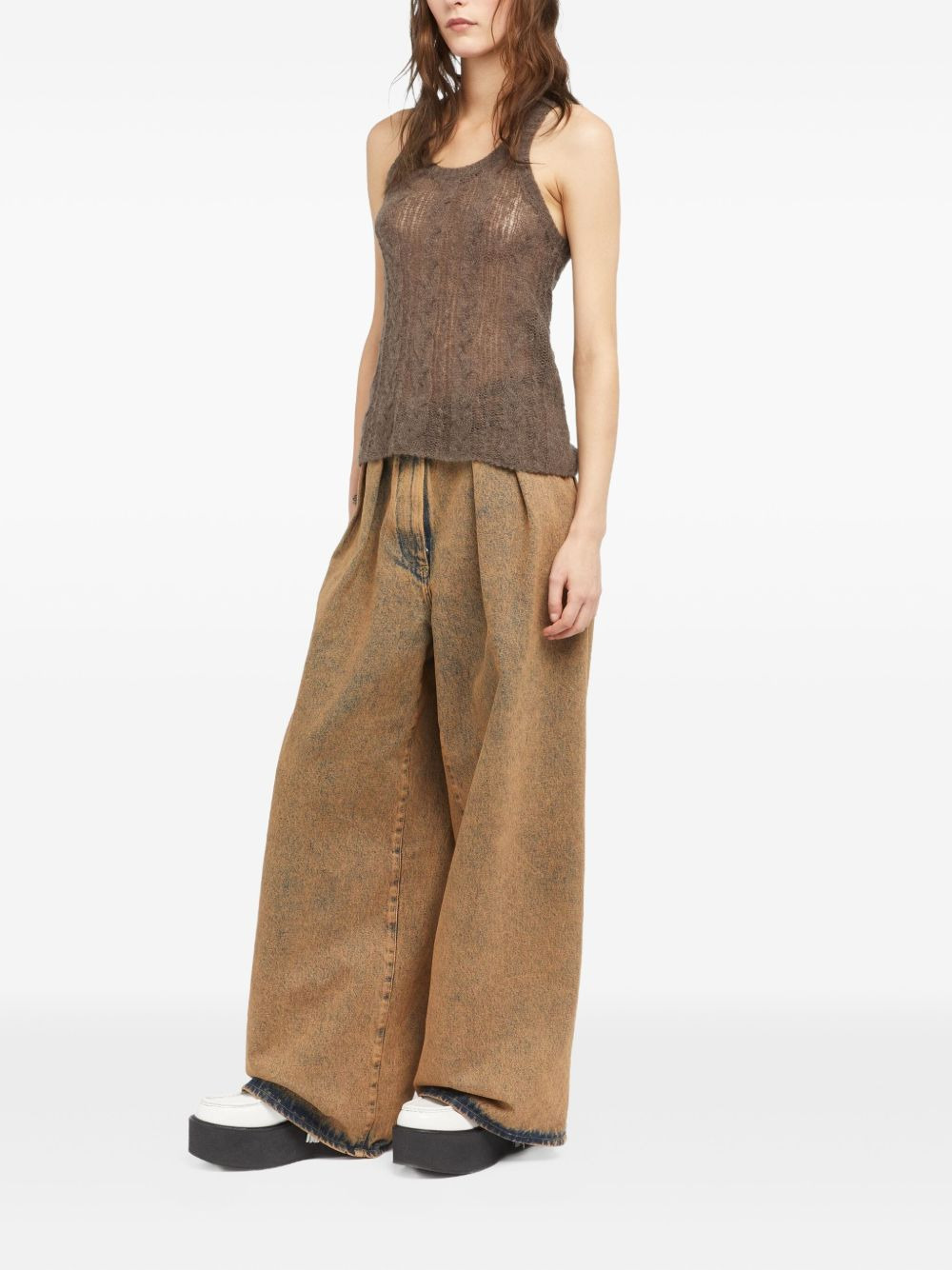 Desert Drift cable-knit tank top - 3