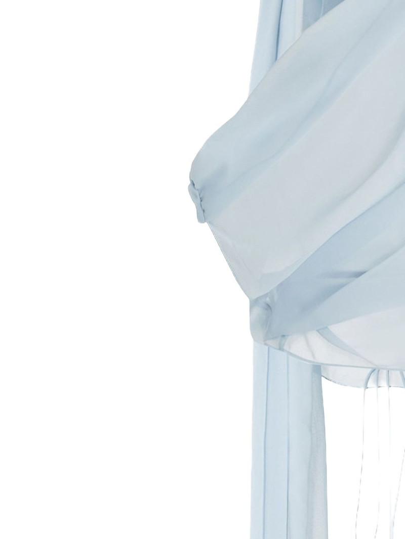 LaQuan Smith silk top outlook