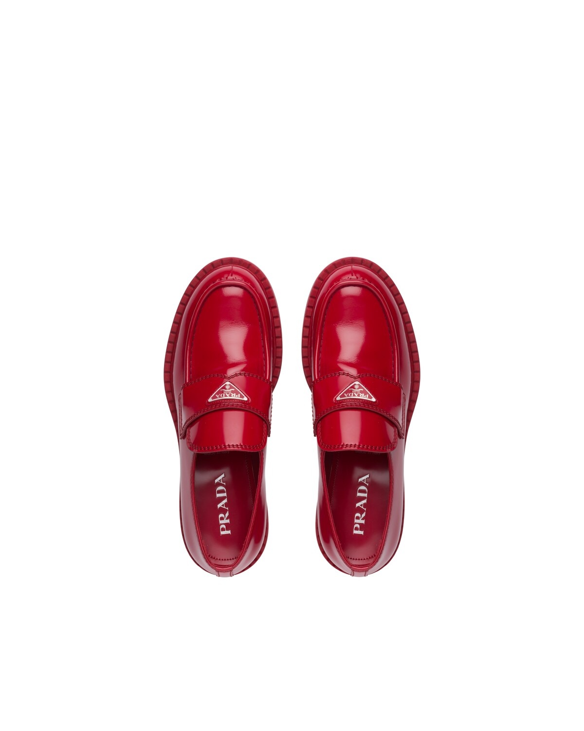 Chocolate brushed leather loafers - 4