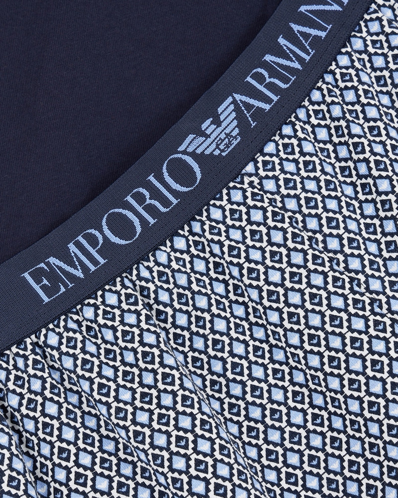 EMPORIO ARMANI MIXED-PATTERN SHORT PYJAMAS outlook
