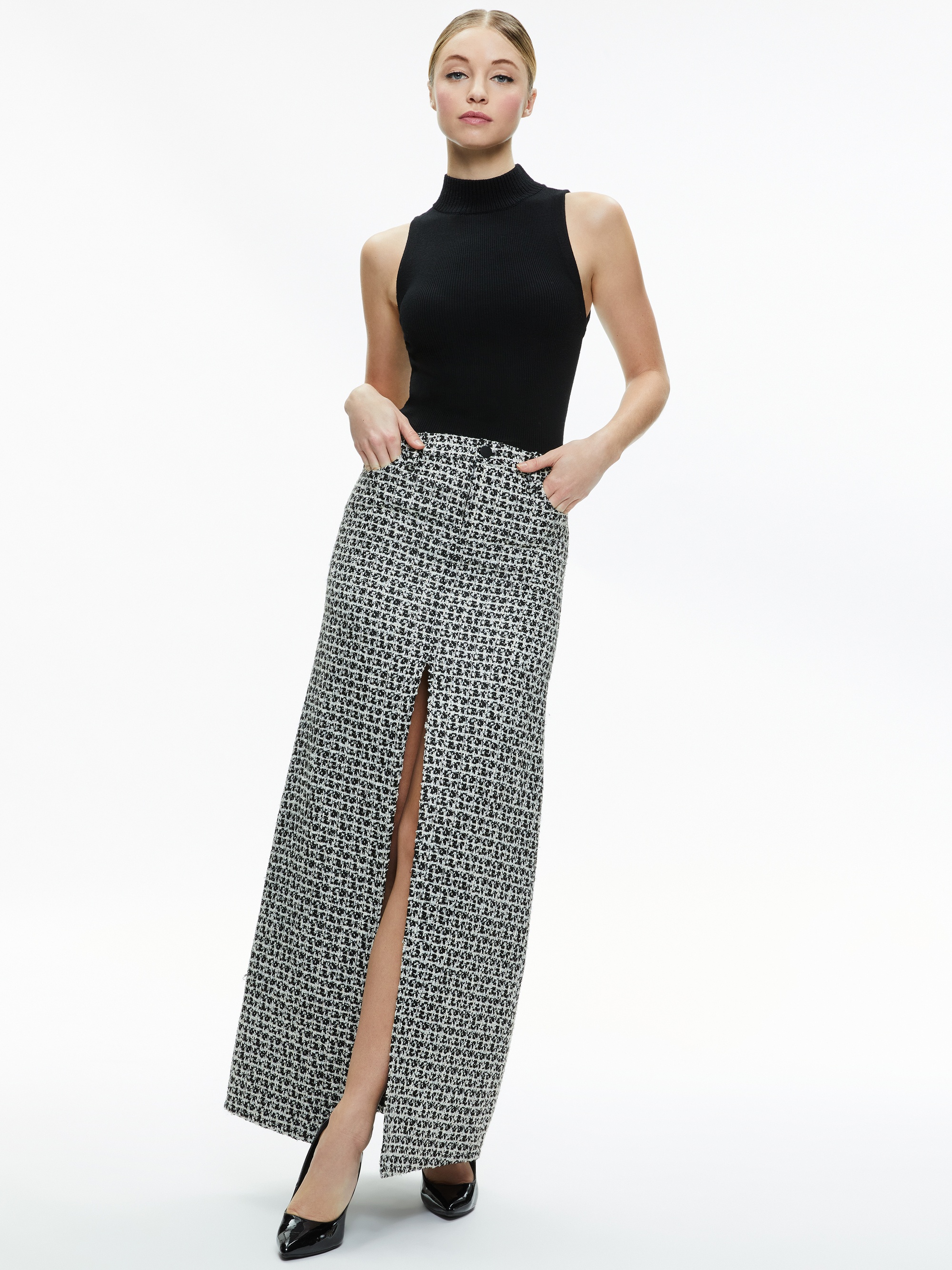RYE TWEED MAXI SKIRT - 6