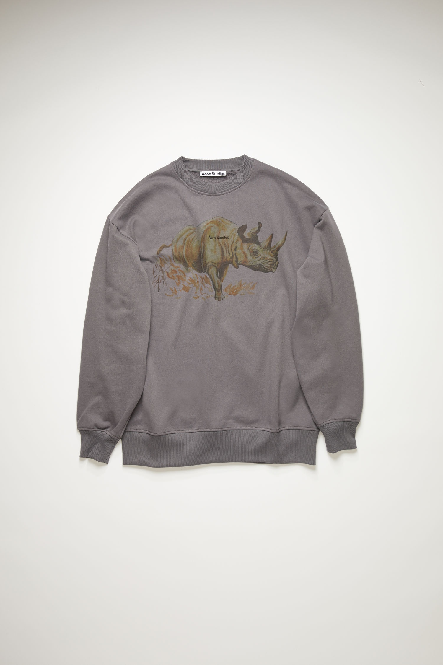 Rhino print t-shirt graphite grey - 4