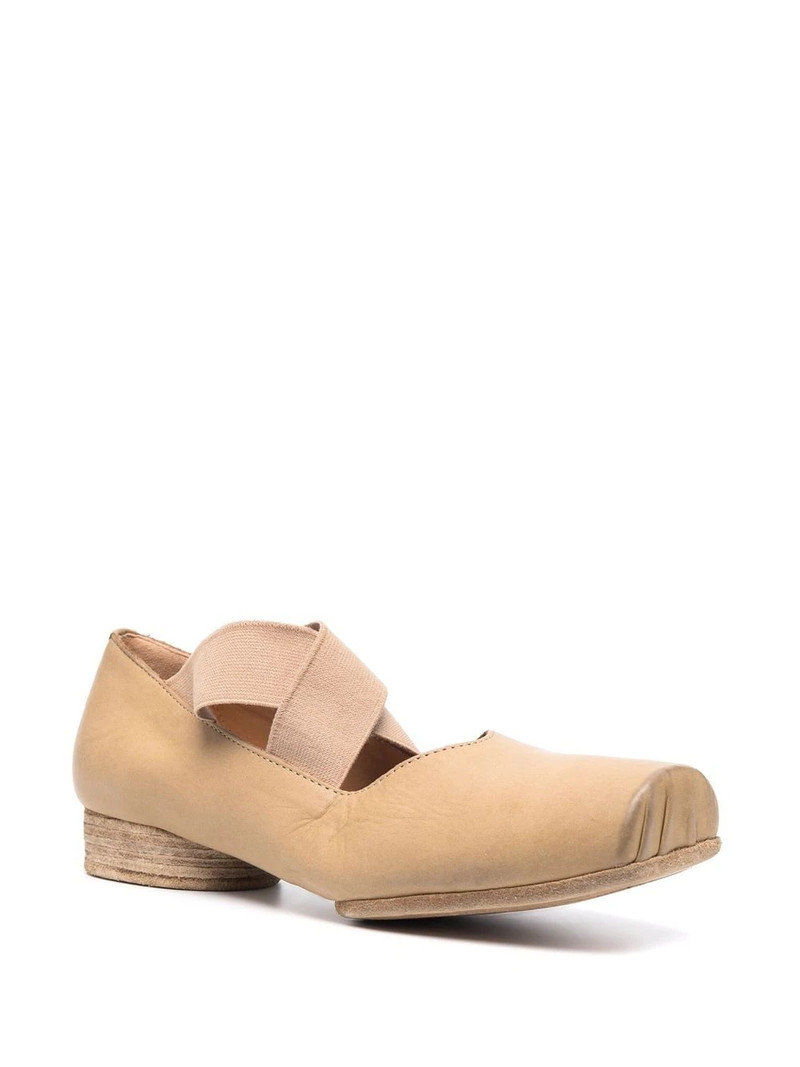 UMA WANG square toe ballerina shoes outlook