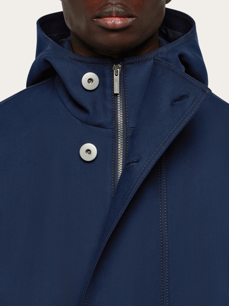 Denim hooded blouson 10