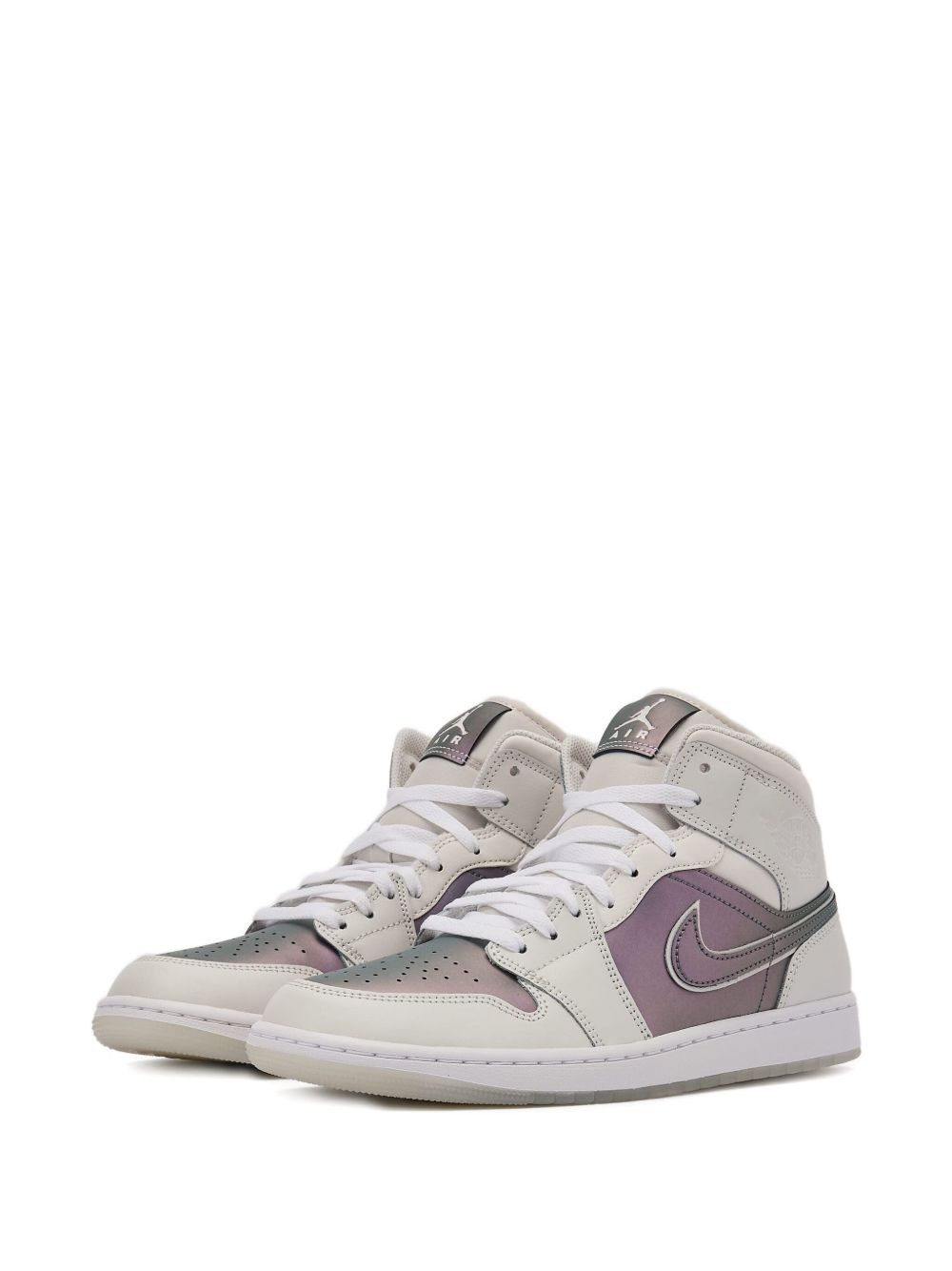 iridescent mid trainers - 2