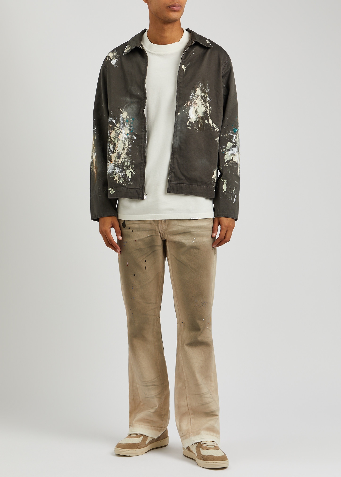 Montecito paint-splattered cotton jacket - 4