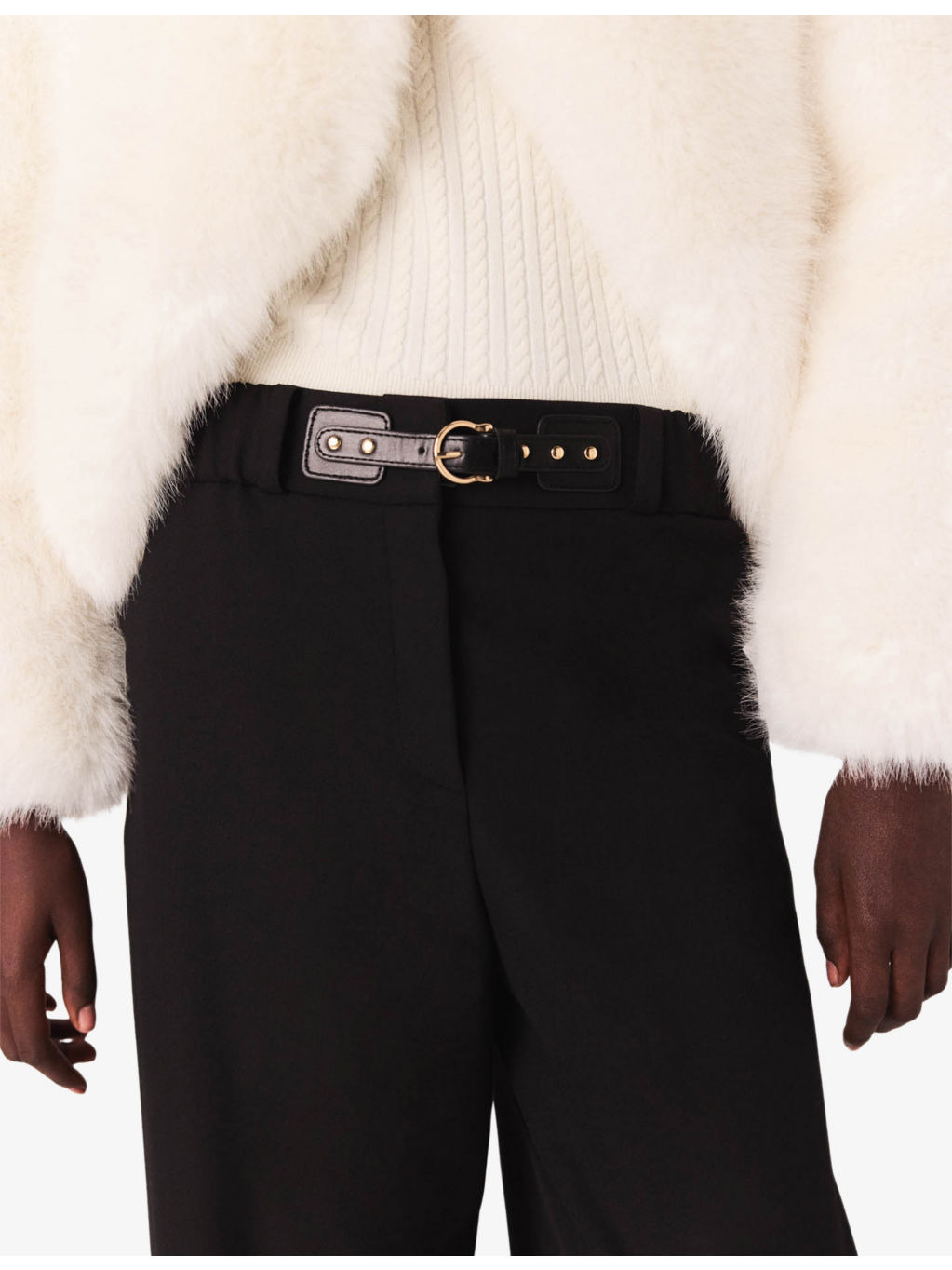 Wide-Leg Mid-Rise Stretch-Woven Trousers - 5