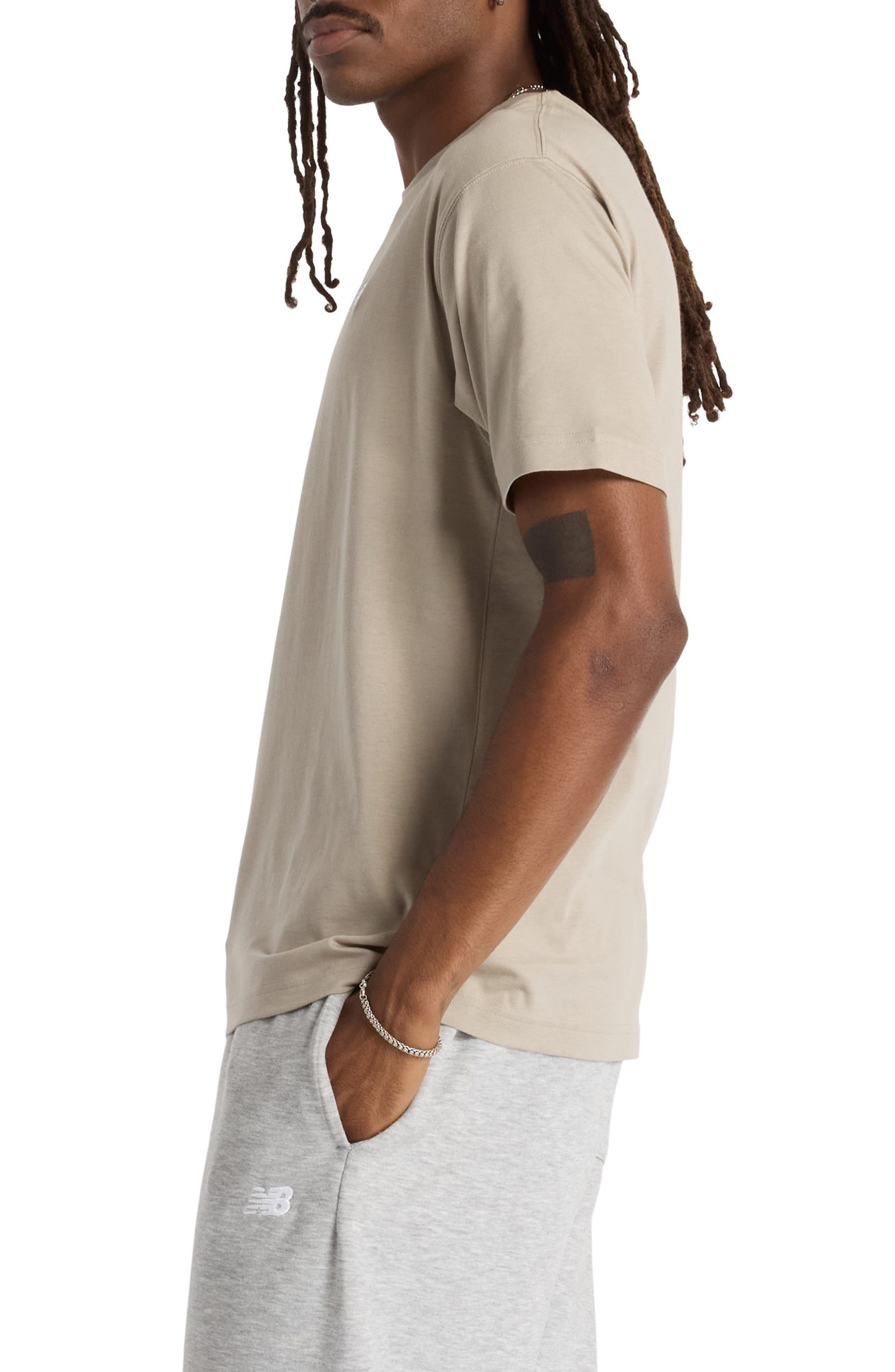 New Balance Sport Essentials Relaxed Fit Cotton T-Shirt in Arid Stone at Nordstrom - 3