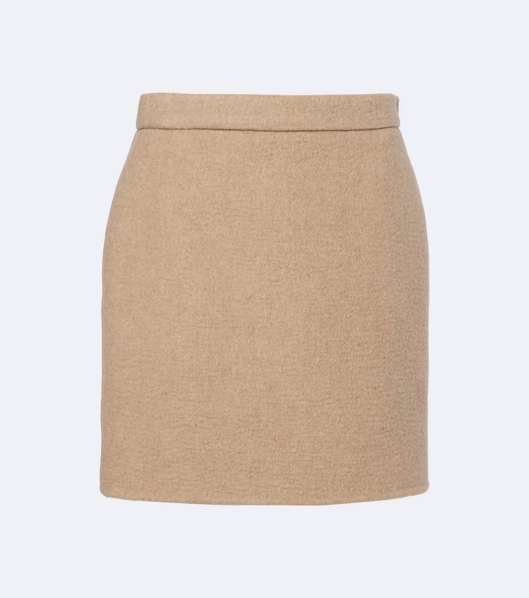Camel hair and mohair miniskirt - 1
